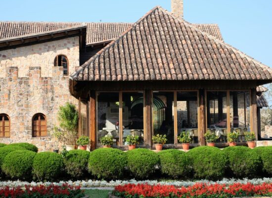 jardin décoré
